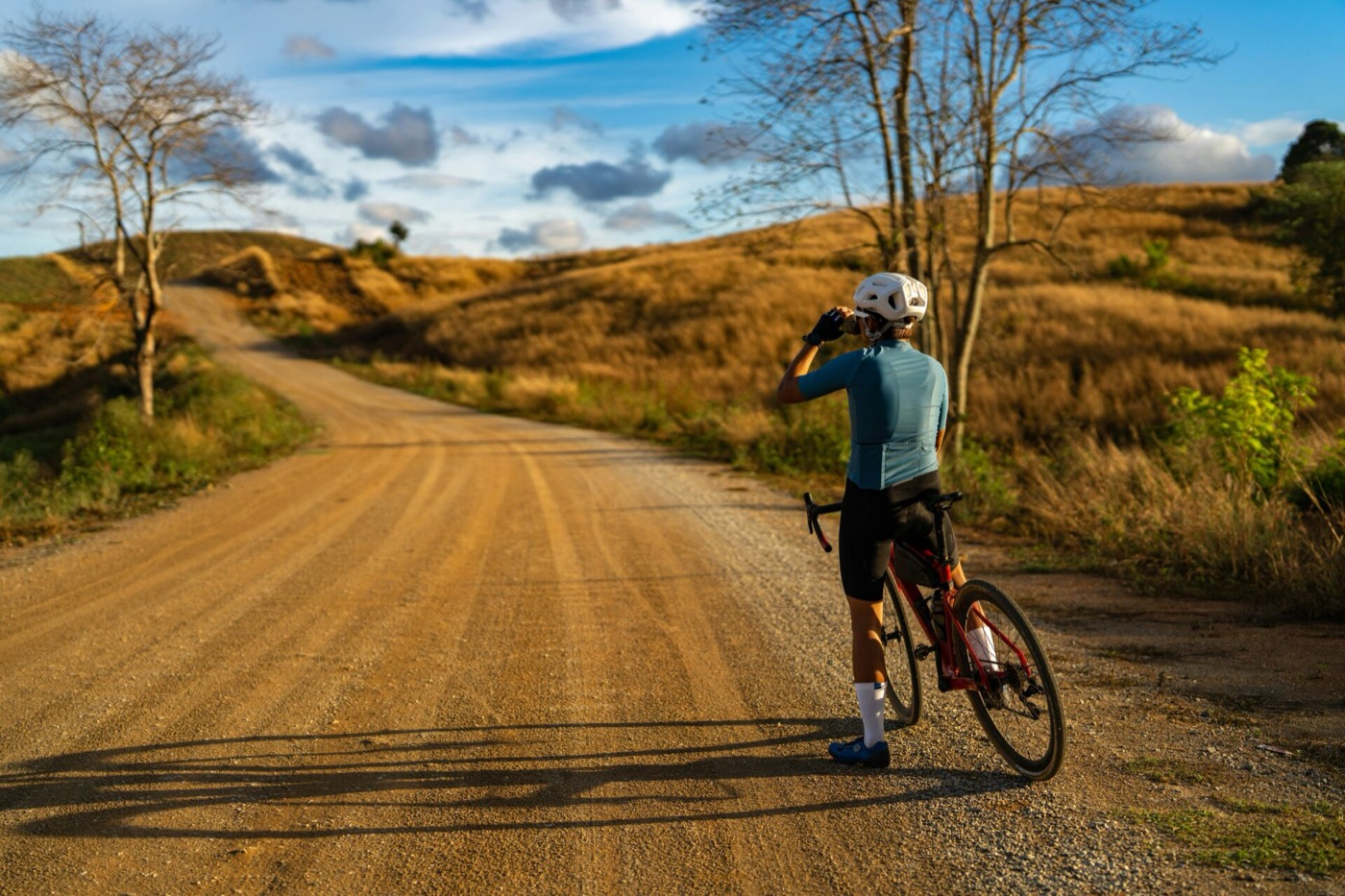 Gravel road project in the mountains